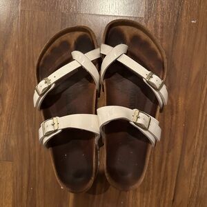 Birkenstock White Double Strap Sandals